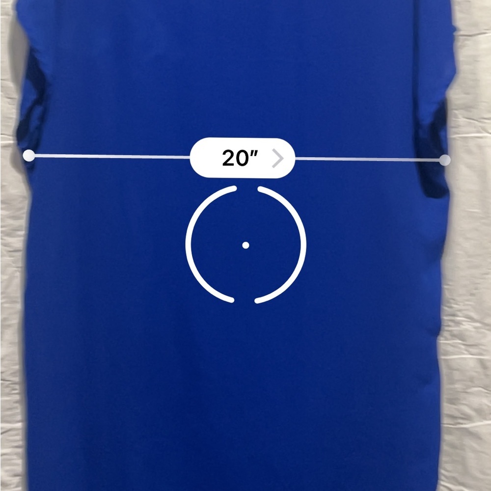 Carmela Women's Cobalt Blue V-Neck Dress Sz:Large - Picture 7 of 8